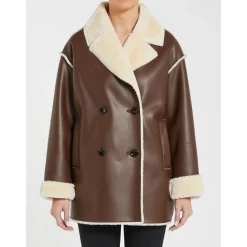 Sale Caban in Eco Montone / Donna Cappotti