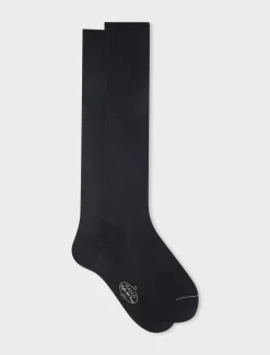 Sale Calze Lunghe in Chiffon Tinta Unita / Uomo Calzini