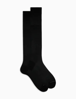 Discount Calze Lunghe in Cotone Chiffon / Uomo Calzini