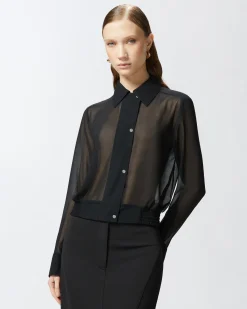 Clearance Camicetta Leggera in Georgette / Donna Camicie