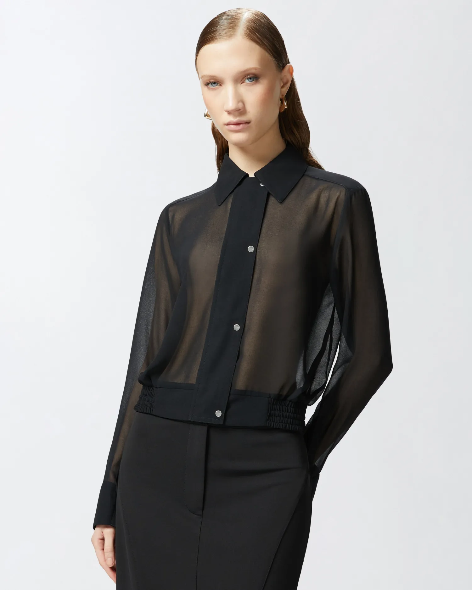 Clearance Camicetta Leggera in Georgette / Donna Camicie