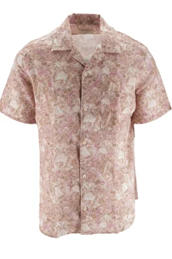 Outlet Camicia a Mezze Maniche con Fantasia / Uomo Camicie