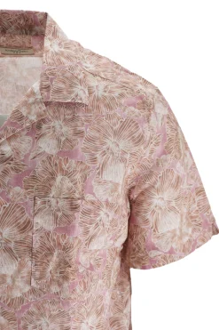 Outlet Camicia a Mezze Maniche con Fantasia / Uomo Camicie