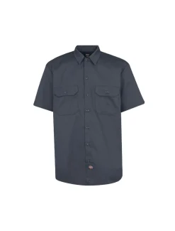 Sale Camicia a Mezze Maniche in Twill / Uomo Camicie