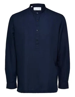 Discount Camicia a Polo in Misto Lino e Cotone / Uomo Camicie