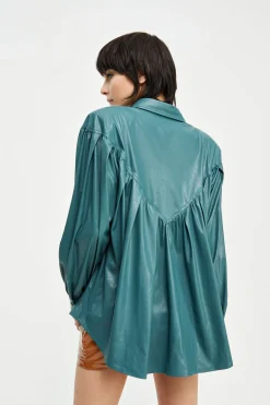 Online Camicia in ecopelle / Donna Camicie
