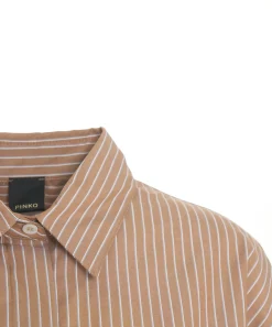 Online Camicia Bidport Oversize in Popeline a Righe / Donna Camicie