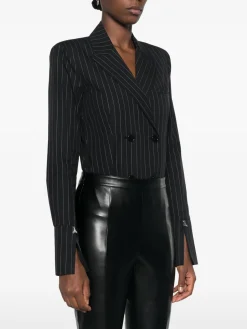 Online Camicia Body Gessato Doppiopetto / Donna Camicie
