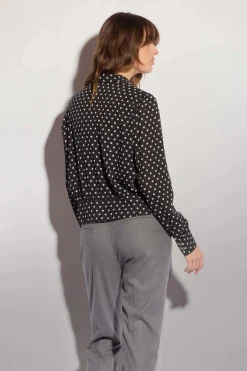 Clearance Camicia con Bottoni Quadrati e Fantasia / Donna Camicie