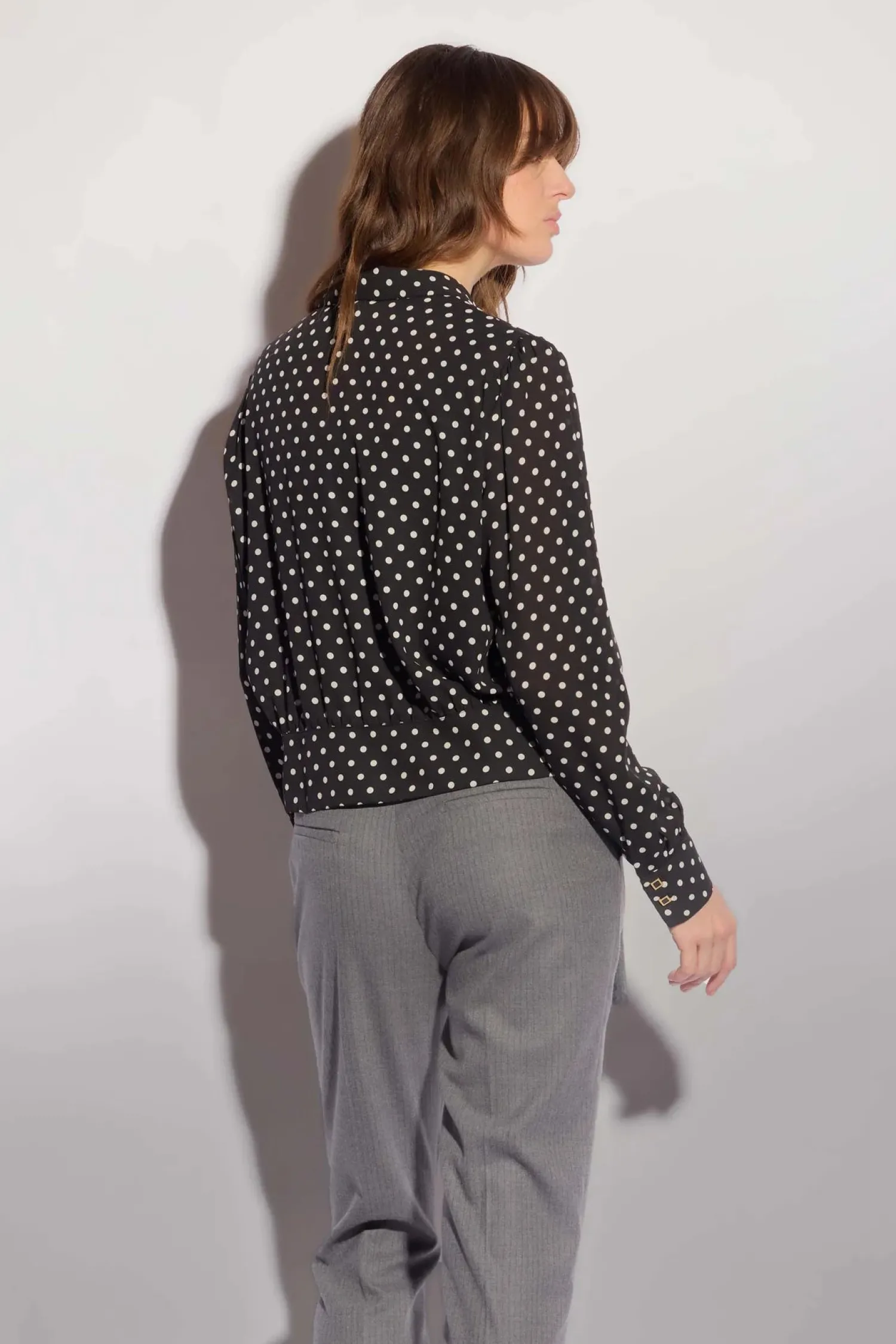 Clearance Camicia con Bottoni Quadrati e Fantasia / Donna Camicie