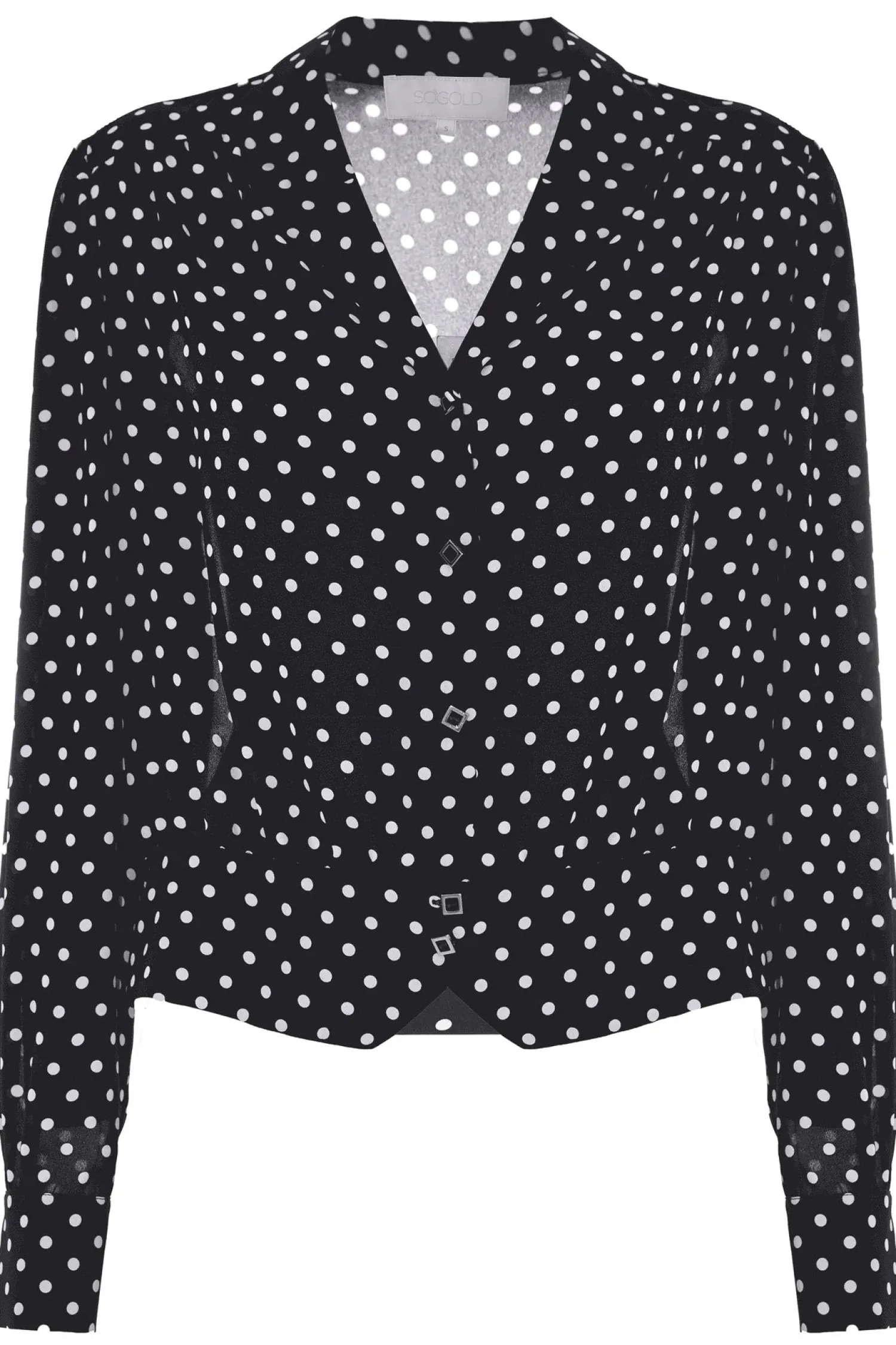 Clearance Camicia con Bottoni Quadrati e Fantasia / Donna Camicie