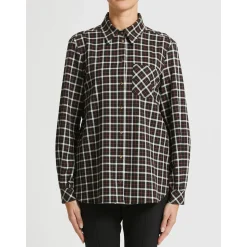 Discount Camicia con Fantasia / Nero Donna Camicie