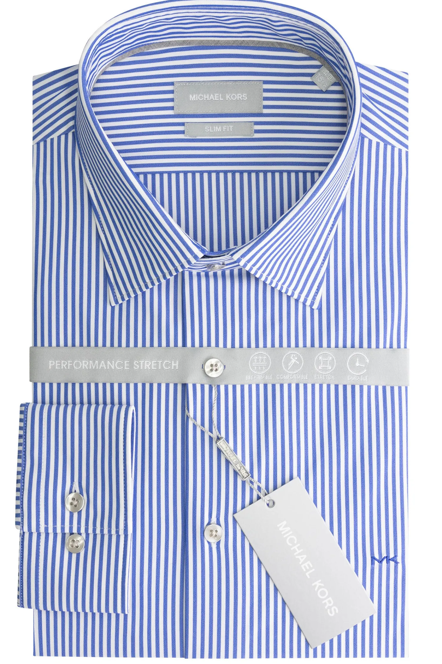 Sale Camicia con Fantasia a Righe / Blu Uomo Camicie