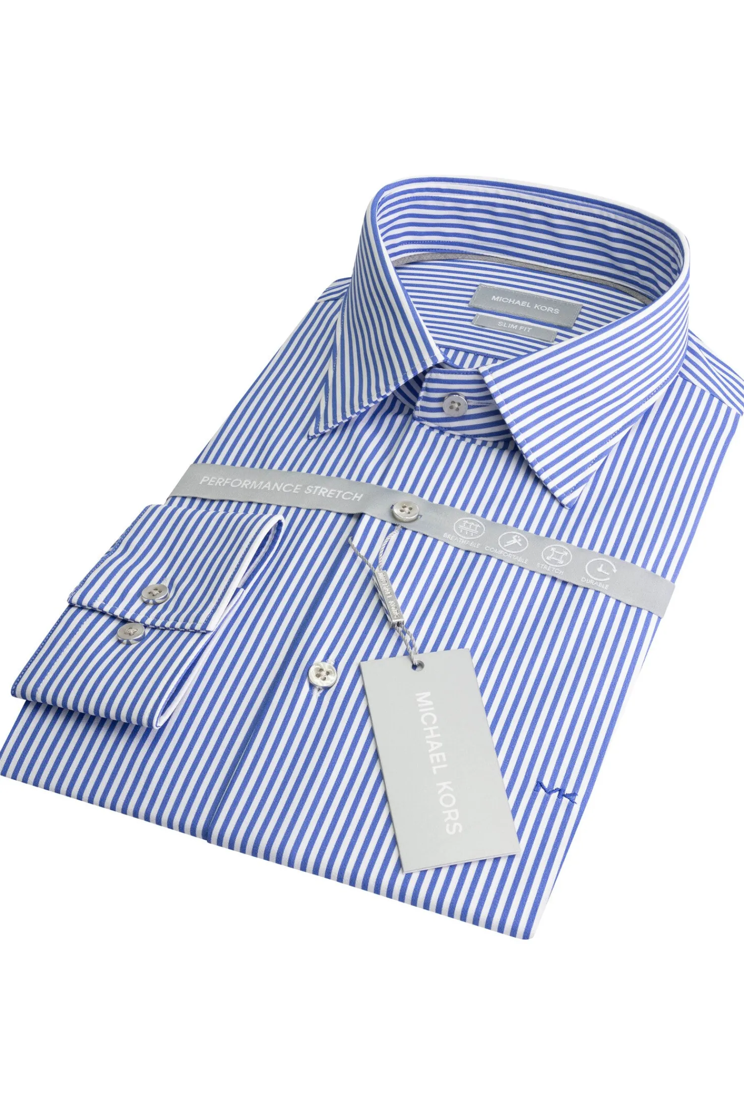 Sale Camicia con Fantasia a Righe / Blu Uomo Camicie