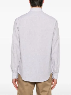 Best Camicia con Fantasia a Righe / Uomo Camicie
