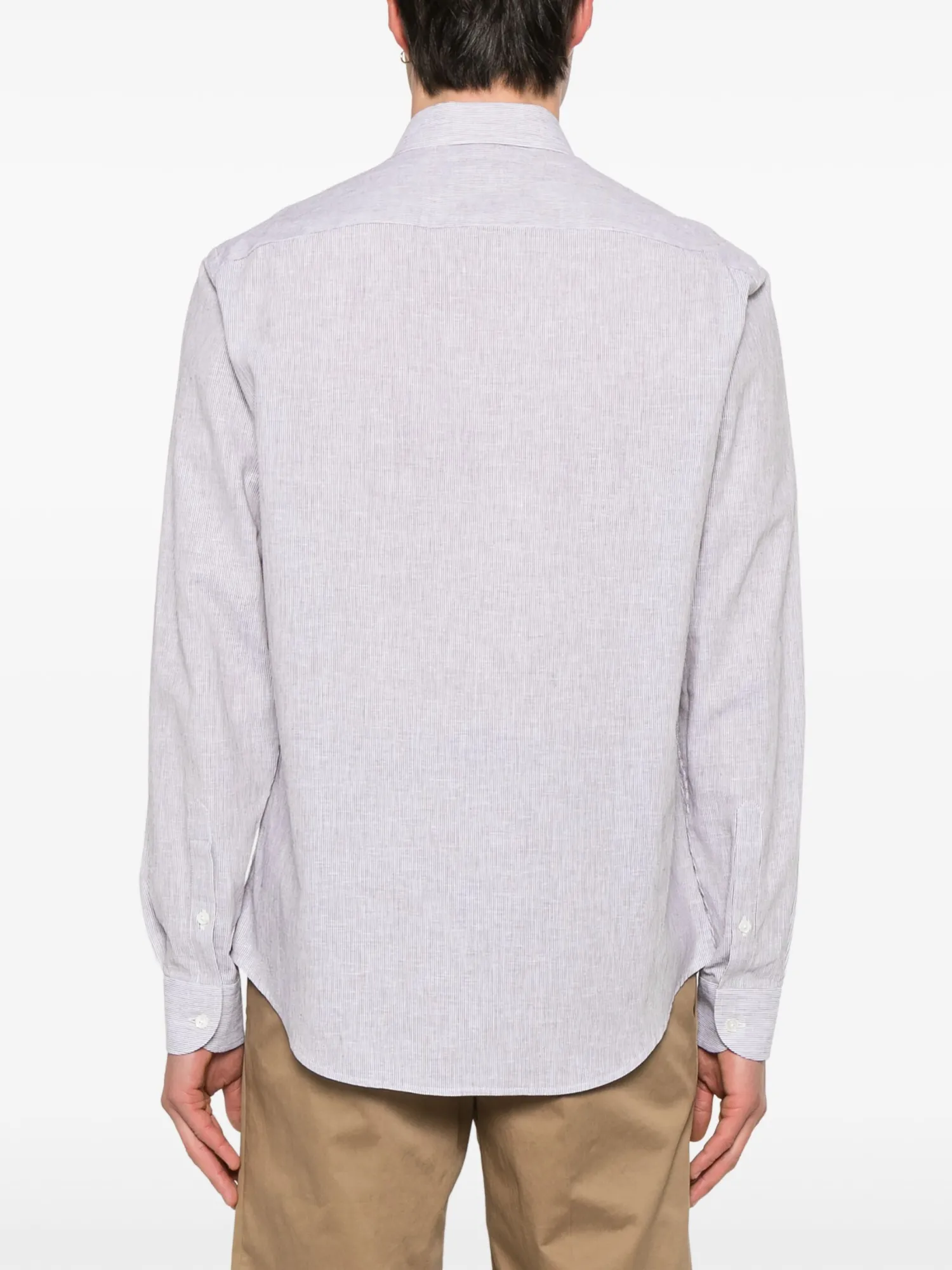 Best Camicia con Fantasia a Righe / Uomo Camicie