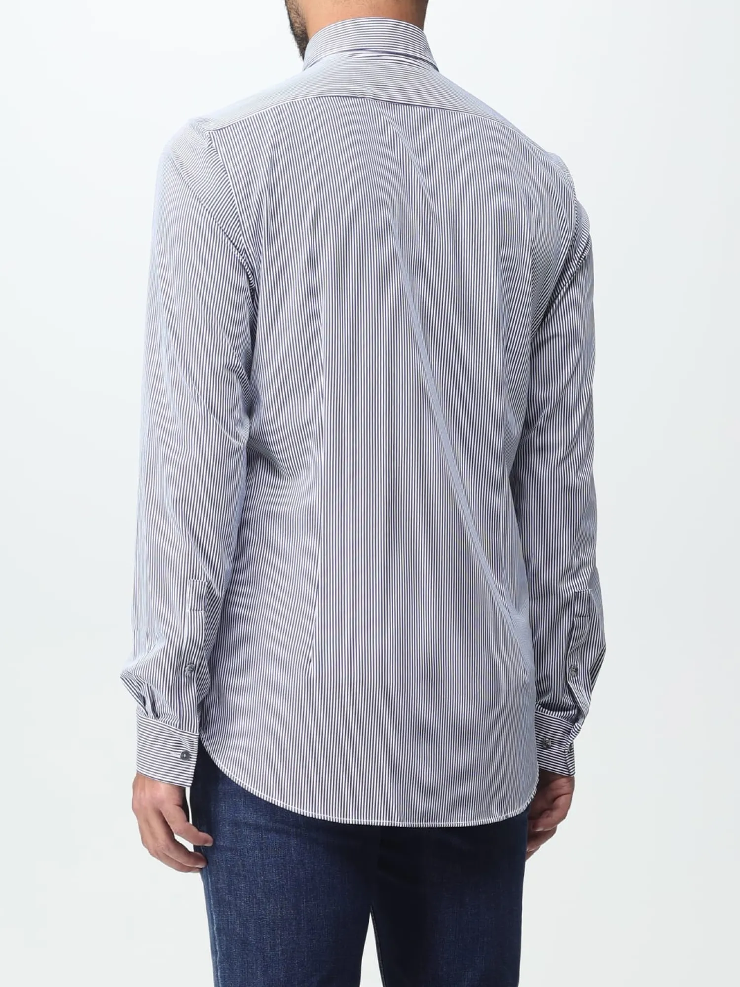 Best Camicia con Fantasia a Righe / Uomo Camicie