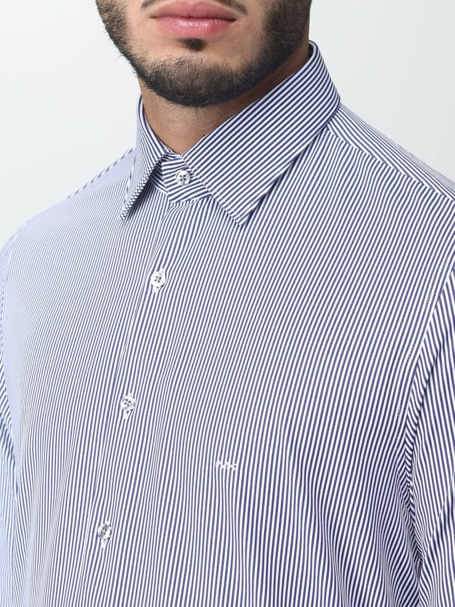 Best Camicia con Fantasia a Righe / Uomo Camicie