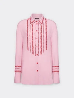 Outlet Camicia con Ricamo Floreale / Donna Camicie