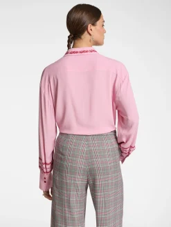 Outlet Camicia con Ricamo Floreale / Donna Camicie