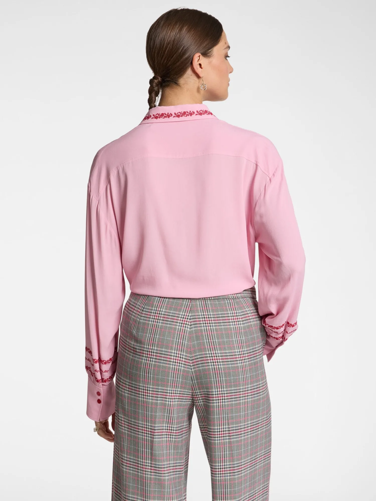 Outlet Camicia con Ricamo Floreale / Donna Camicie