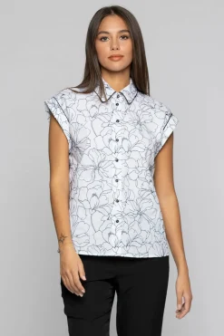 Clearance Camicia in Cotone con Fantasia / Donna Camicie