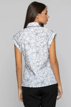 Clearance Camicia in Cotone con Fantasia / Donna Camicie