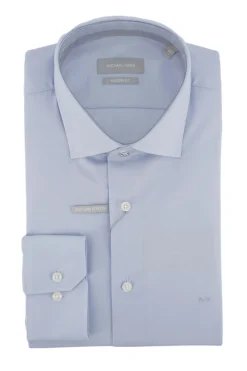 New Camicia in Cotone Modern Fit / Celeste Uomo Camicie