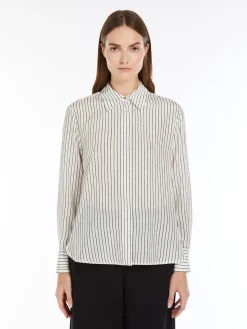 Camicia in Crepe de Chine Stampato / Donna Camicie