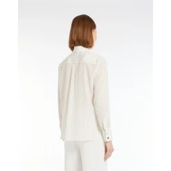 Clearance Camicia in Crepe de Chine Stampato / Donna Camicie