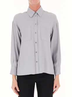 Clearance Camicia in Crepe de Chine / Donna Camicie