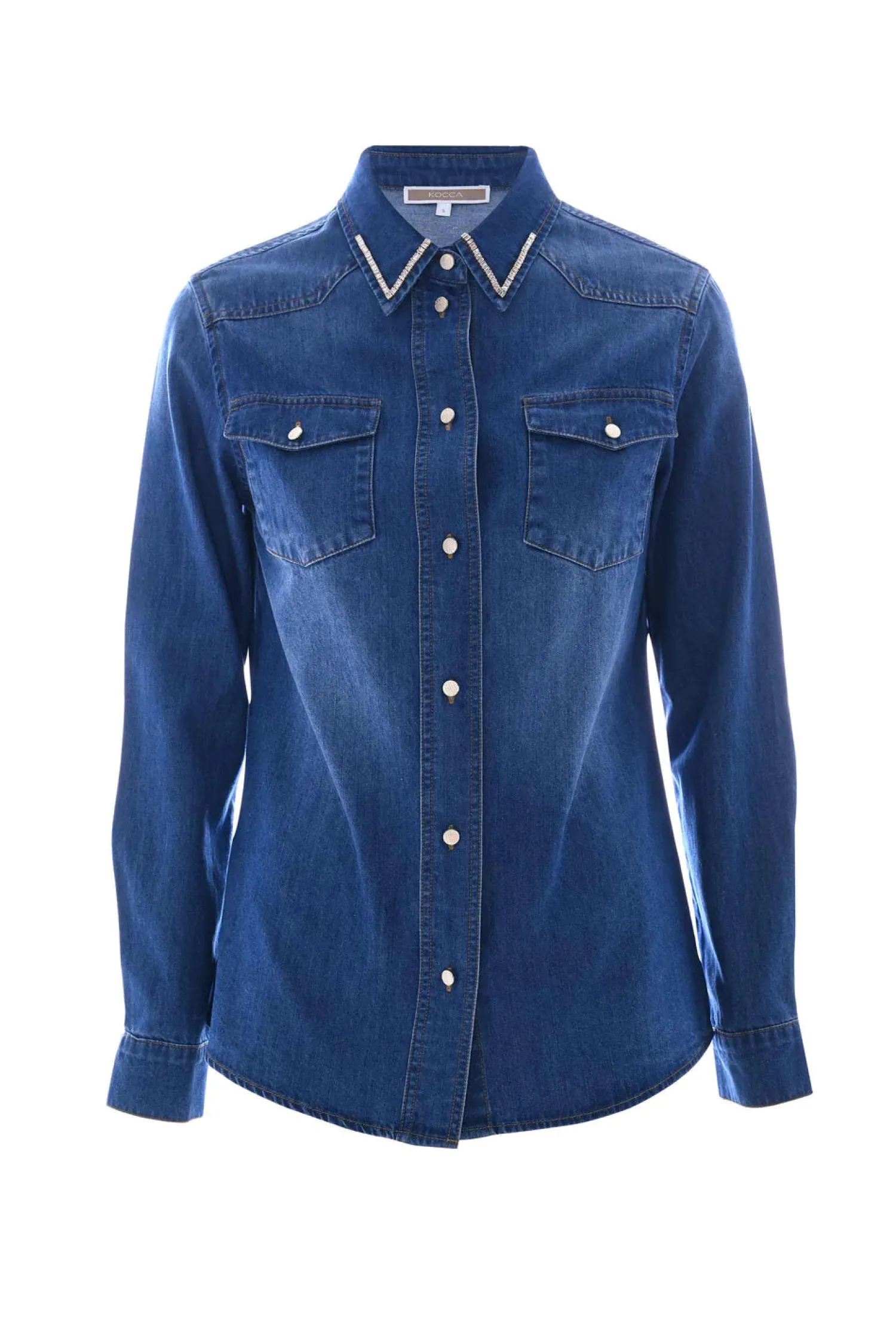 Online Camicia in Denim / Donna Denim|Camicie