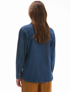 Discount Camicia in Denim Leggero / Donna Denim|Camicie