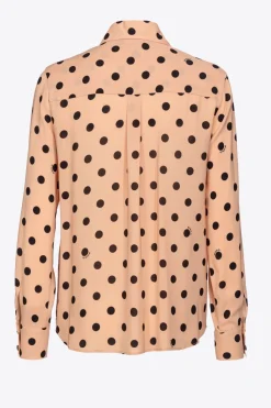 Clearance Camicia in Georgette di Viscosa con Stampa / Donna Camicie