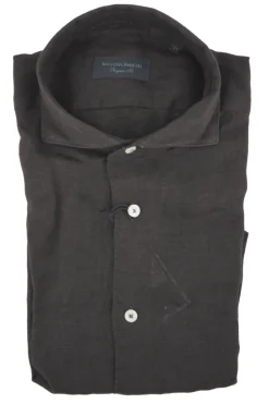 Hot Camicia in Lino con Collo Morbido / Uomo Camicie