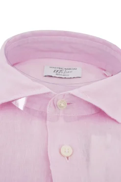 Sale Camicia in Lino con Collo Morbido / Uomo Camicie