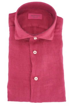 Sale Camicia in Lino con Collo Morbido / Uomo Camicie
