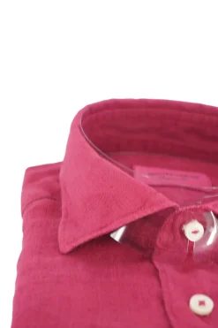 Sale Camicia in Lino con Collo Morbido / Uomo Camicie