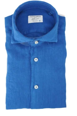 Outlet Camicia in Lino con Collo Morbido / Uomo Camicie
