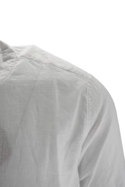 Sale Camicia in Lino con Collo Coreano / Uomo Camicie