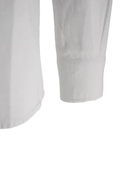 Sale Camicia in Lino con Collo Coreano / Uomo Camicie
