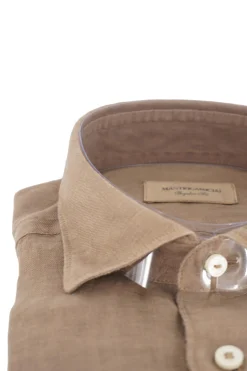 Best Camicia in Lino con Collo Morbido / Uomo Camicie