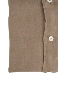 Best Camicia in Lino con Collo Morbido / Uomo Camicie