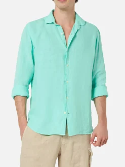 Camicia in Lino Regular Fit / Uomo Camicie