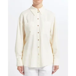 Online Camicia in Lyocell con Colletto Classico / Donna Camicie