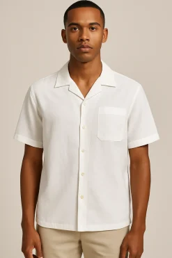 Hot Camicia in Misto Lino / Uomo Camicie