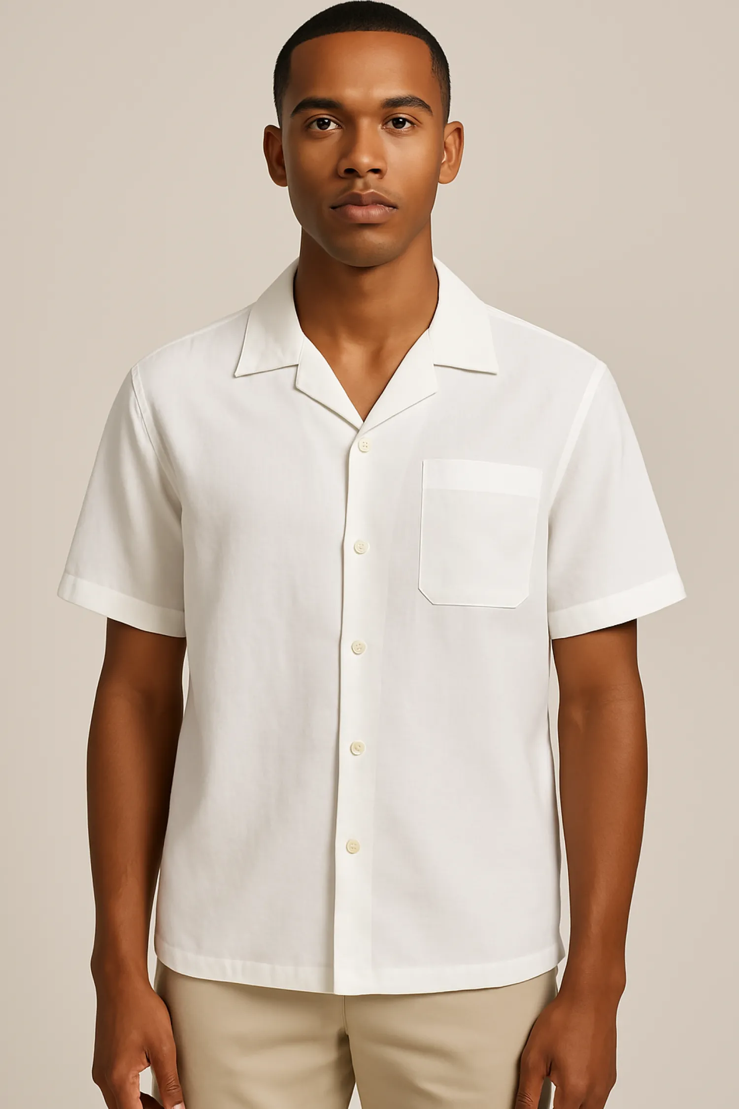 Hot Camicia in Misto Lino / Uomo Camicie