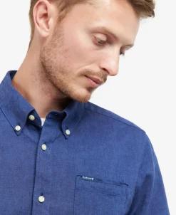 Outlet Camicia in Misto Lino con Taschino / Uomo Camicie