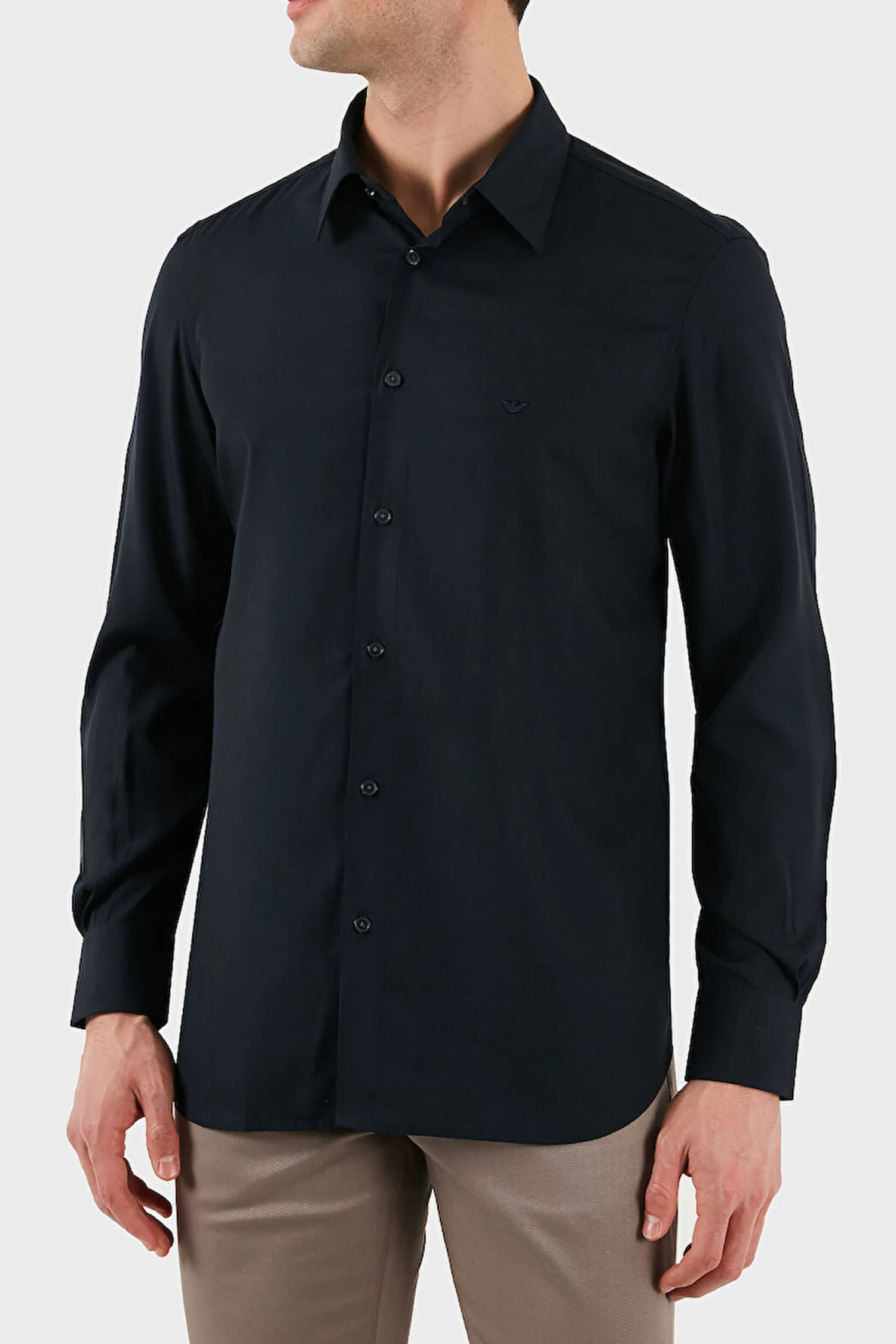 Outlet Camicia in Misto Lyocell e Viscosa / Uomo Camicie