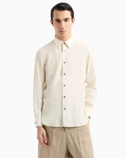 Sale Camicia in Misto Lyocell e Viscosa / Uomo Camicie
